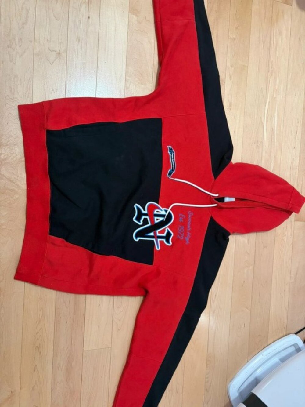 Nike Red Black Pullover Hoodie Men's